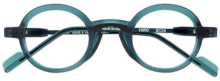 Lunettes Anne et Valentin Hiro rondes bleue