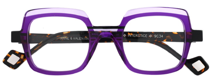 lunettes anne et valentin violet